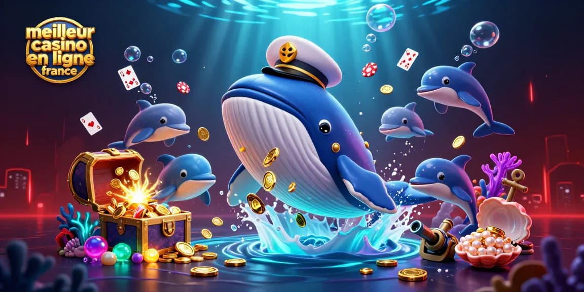 Jouez au meilleur casino en ligne France avec des personnages animés et des jeux captivants sous la mer.