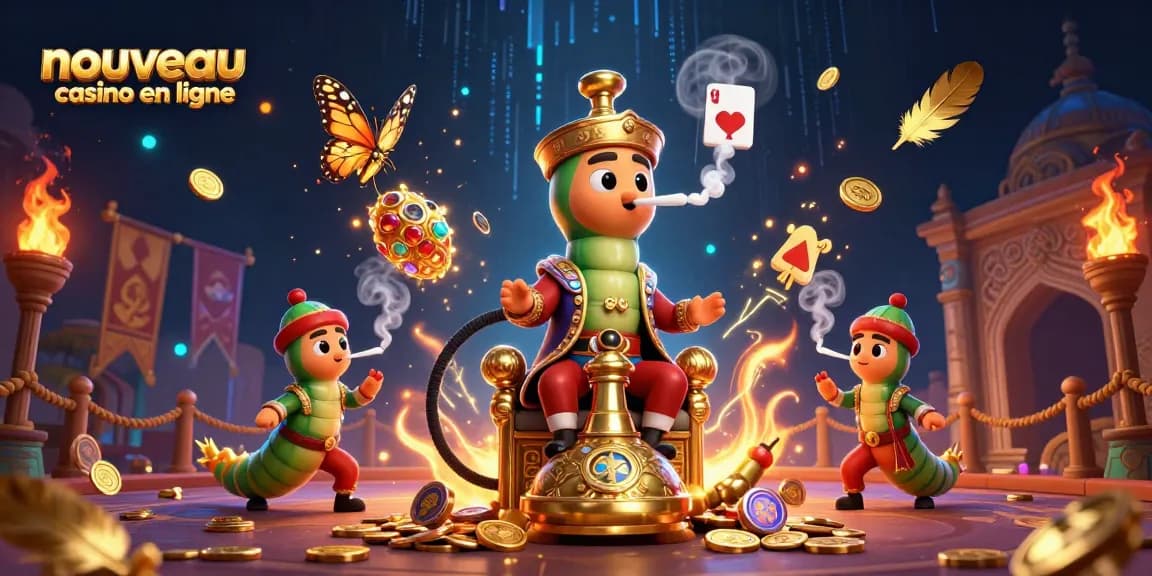 Jouez sur un nouveau casino en ligne avec ce visuel captivant et des personnages magiques.