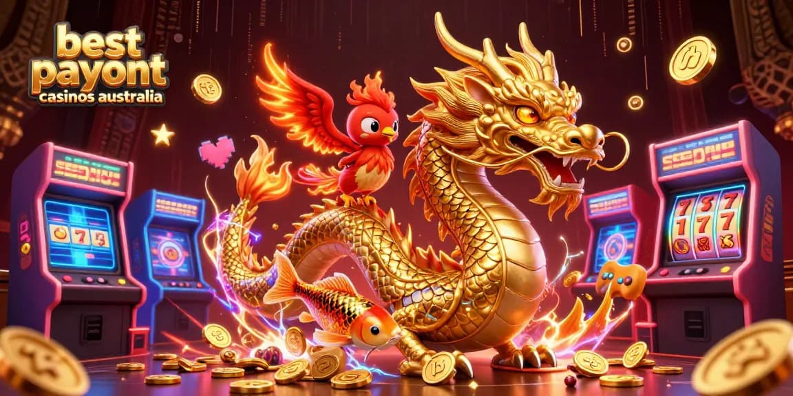 Experience the excitement of the best payout casinos Australia with vibrant characters and dynamic casino elements.