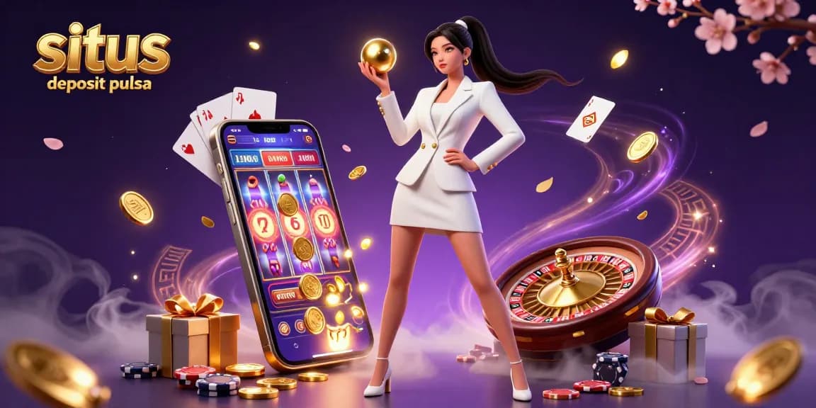 Situs deposit pulsa offers players engaging online slots with dynamic golden elements and casino features.