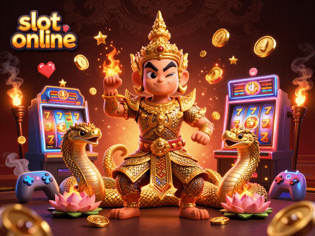 Experience thrilling slot online adventures with vibrant 3D casino elements and dynamic characters.