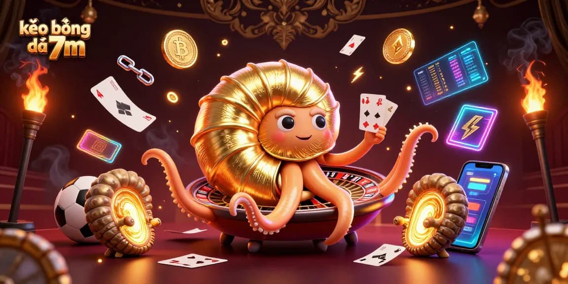 Place bets with kèo bóng đá 7m in a vibrant casino-like atmosphere filled with dynamic game elements.