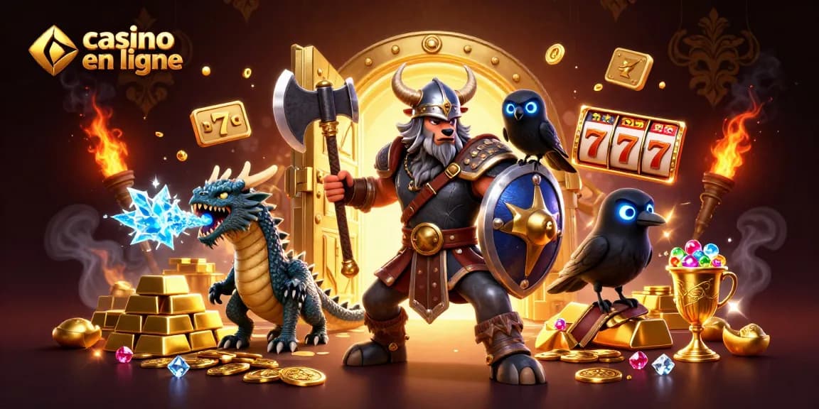 Plongez dans l'univers excitant du casino en ligne avec des personnages dynamiques et des trésors scintillants.