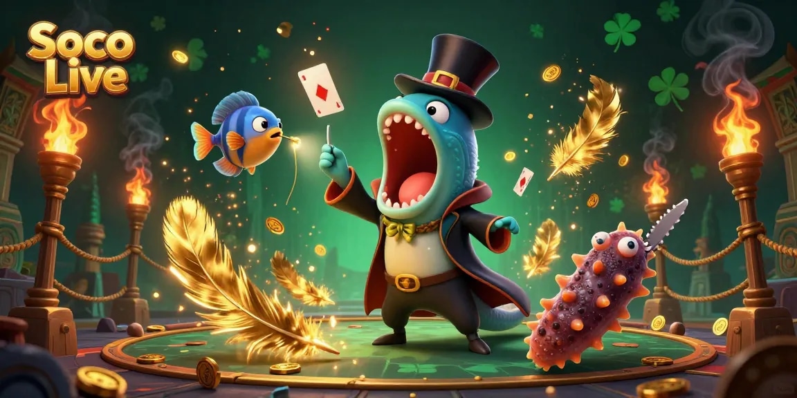 Soco Live showcases a vibrant undersea magic show with unique characters amidst rich gambling elements.