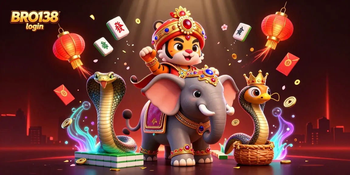 Engage with thrilling gameplay on BRO138 login featuring vibrant slots and casino elements in a stunning 3D illustration.