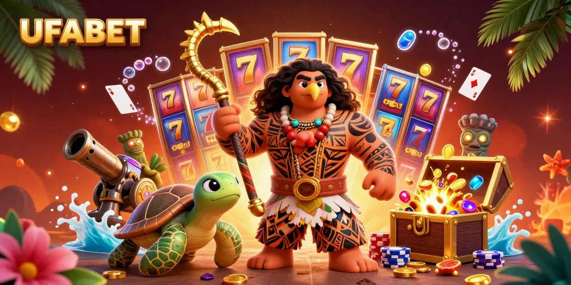 Bet on UFABET with vibrant slot reels exploding with gold coins in a dynamic casino scene.