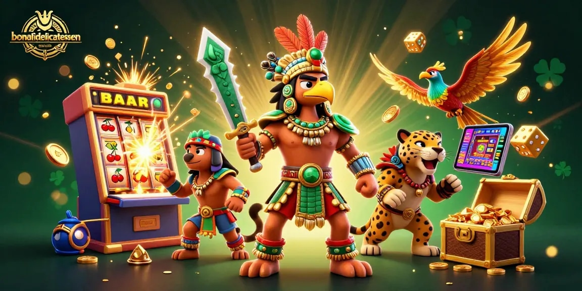Experience thrilling gameplay at bonafidedelicatessenandcafe with vibrant slot machines and winning symbols.