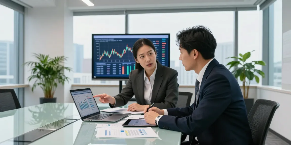 Engaging meeting discussing Third Eye Capital strategies with professionals in modern office.