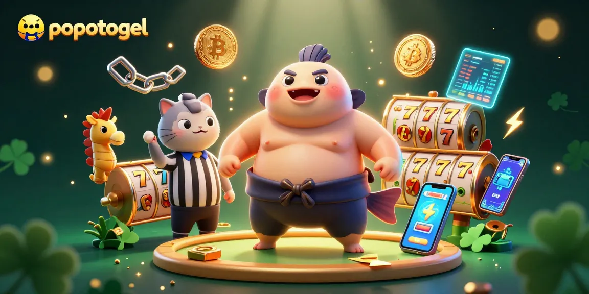 Engage with exciting popotogel slot games amidst a lively underwater casino scene.