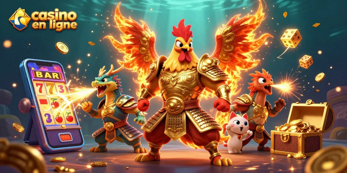 Vivez l'excitation du casino en ligne avec des personnages 3D célébrant un jackpot