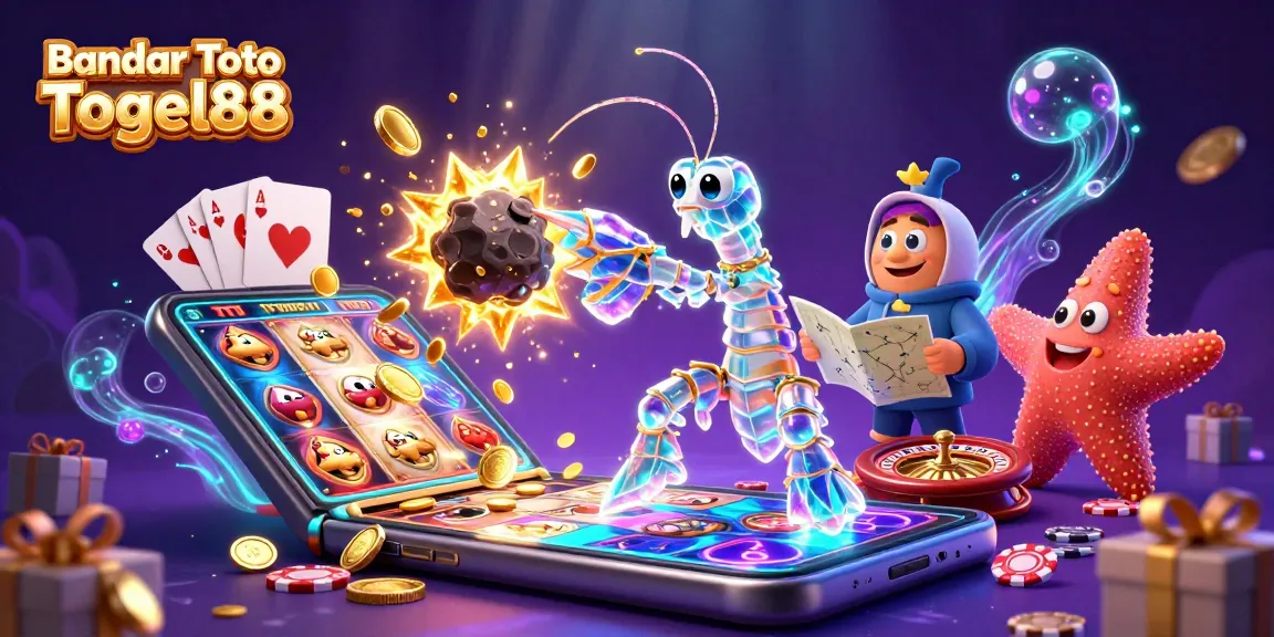 Engage with Bandar Toto Togel88 for a thrilling gaming experience surrounded by dynamic casino elements.