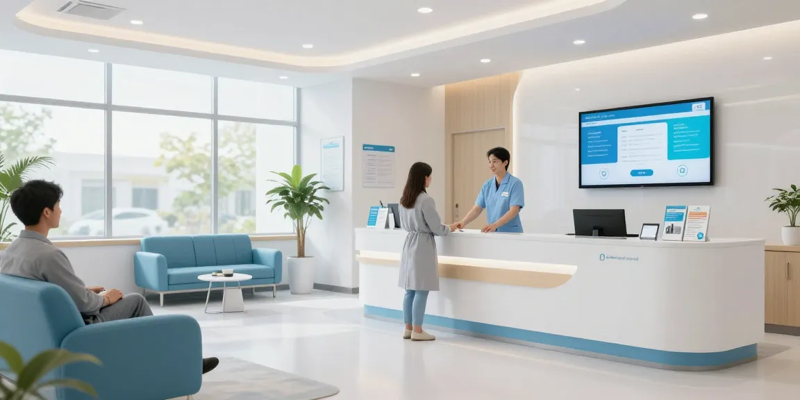 ACA plans and telehealth services at a modern health clinic, showcasing patient care and virtual doctor consultations.