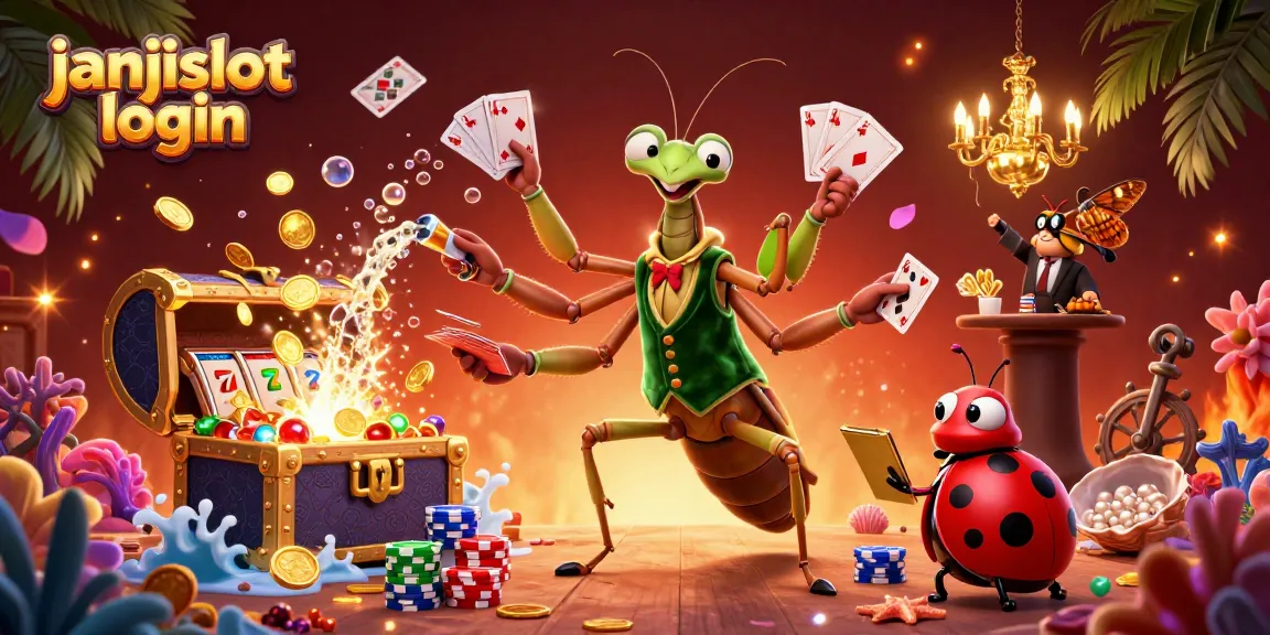 Engage in thrilling gameplay with janjislot login, featuring glamorous characters and dynamic casino elements.