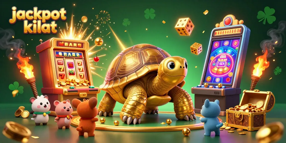 Engage in thrilling gameplay with jackpot kilat as a colossal tortoise leads a pinball adventure filled with winning symbols and golden treasures.