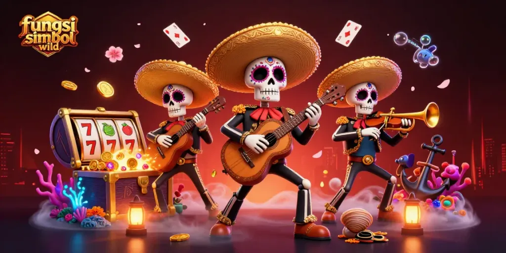 Mengetahui fungsi simbol wild dalam permainan slot dengan ilustrasi yang menarik dan informatif.