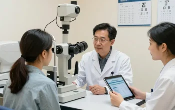 Eye care consultation at SNU Eye Clinic focusing on icl 医療費控除 計算 in a professional setting.