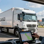 Kühltransport in Dortmund - OCARGO-Lkw prüft Temperaturkontrolle für sichere Lieferung