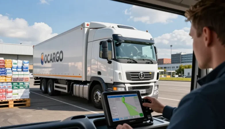 Kühltransport in Dortmund - OCARGO-Lkw prüft Temperaturkontrolle für sichere Lieferung
